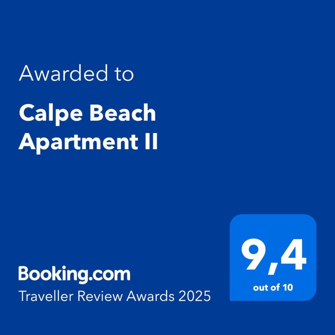 Calpe Beach Apartment II Turquesa Beach Ifach Dış mekan fotoğraf